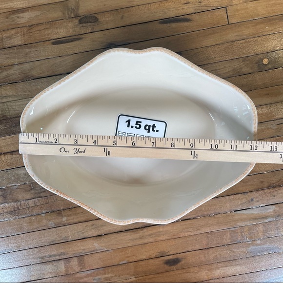 Zrike Everyday Oval Baking Dish Cream 1.5 Quart Stonewear - Picture 4 of 7